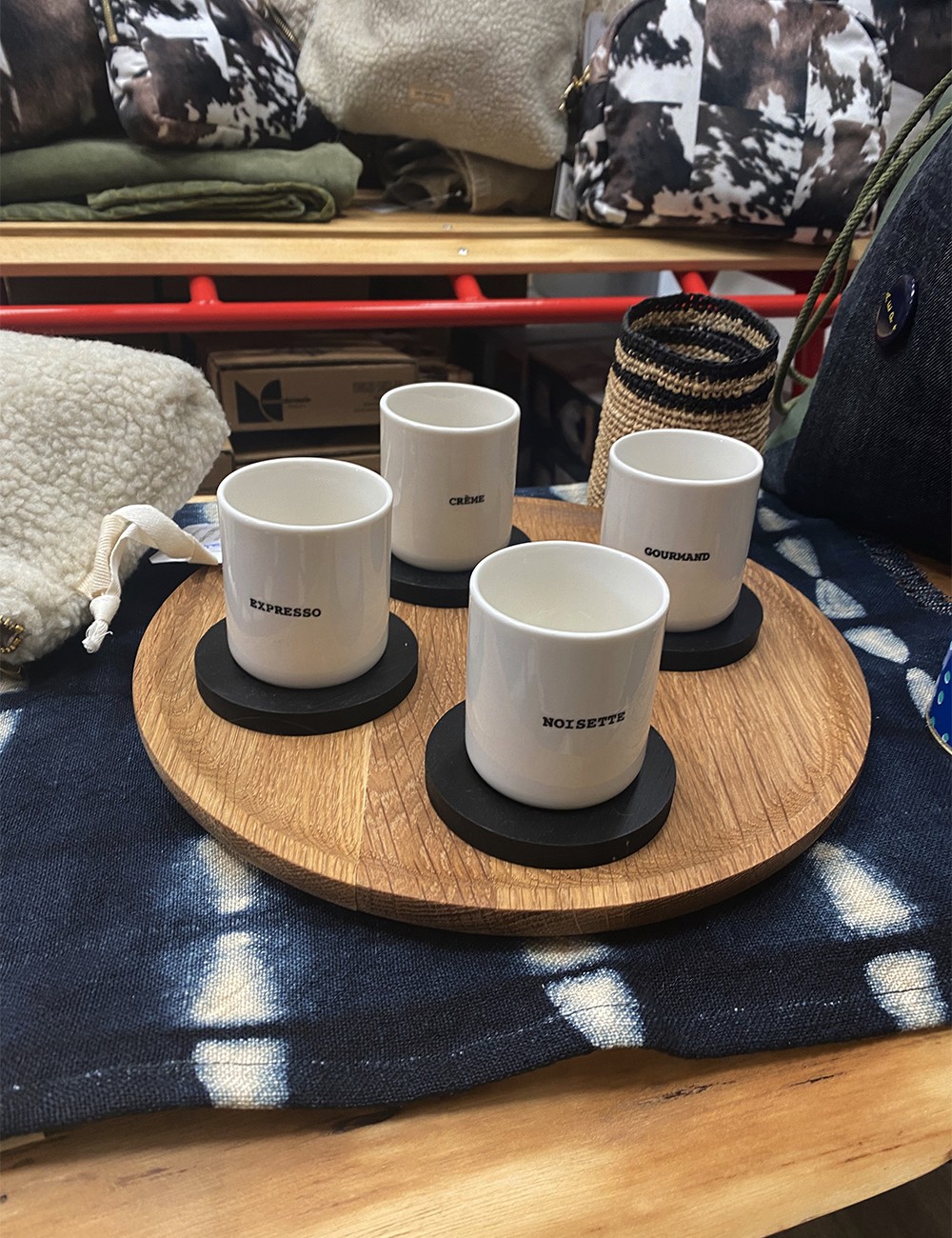 Ensemble soucoupe et tasse à café cappuccino en bois BU - UBU Design